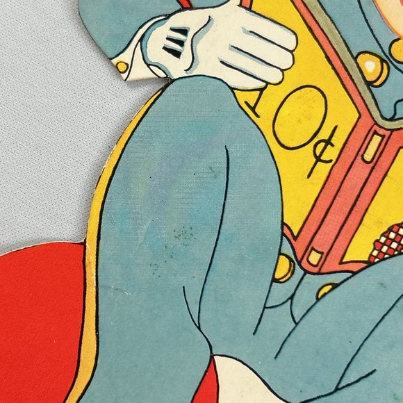 Vintage Mechanical Valentine Card Moving Eyes Arm Telegram Heart Stand Up - Picture 10 of 12